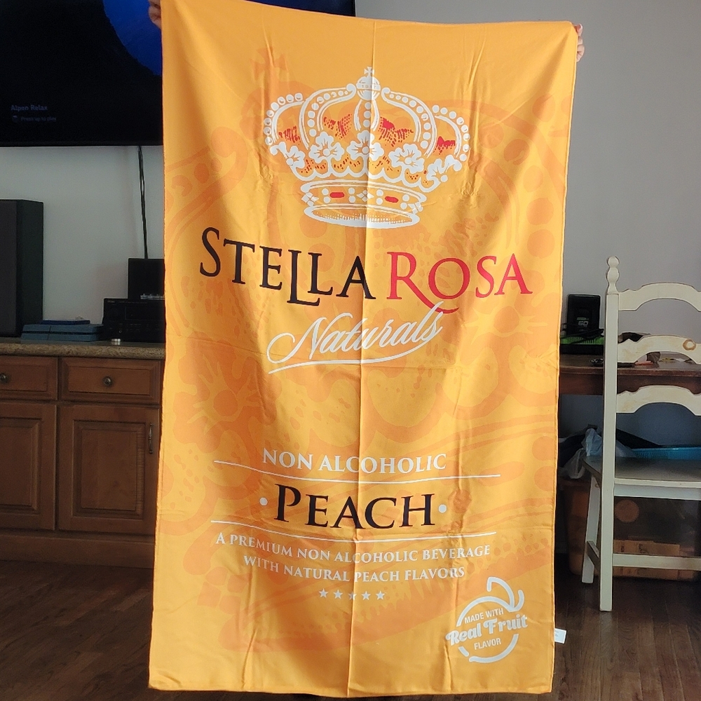 Microfiber Beach Towel Stella Rosa Bright Orange (38in X 62in)